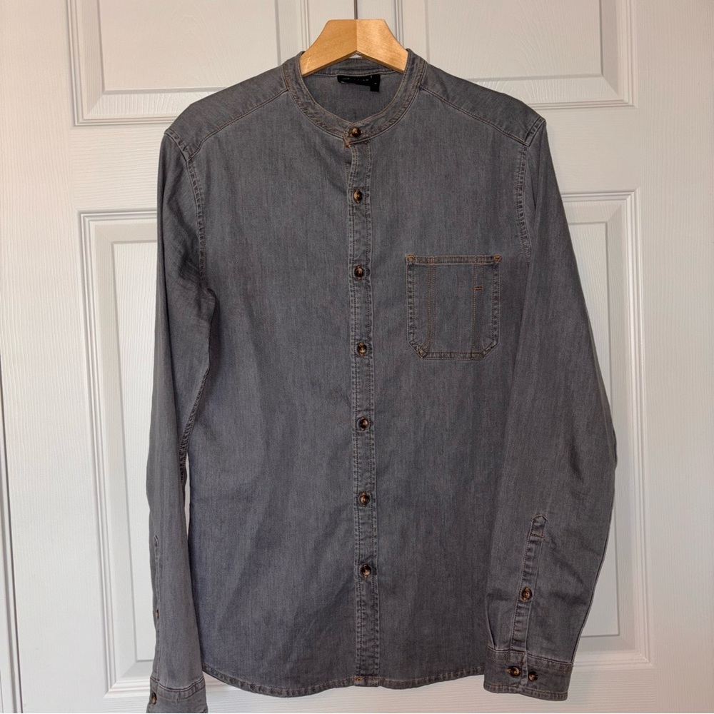 ASOS Gray Casual Button Down Shirt